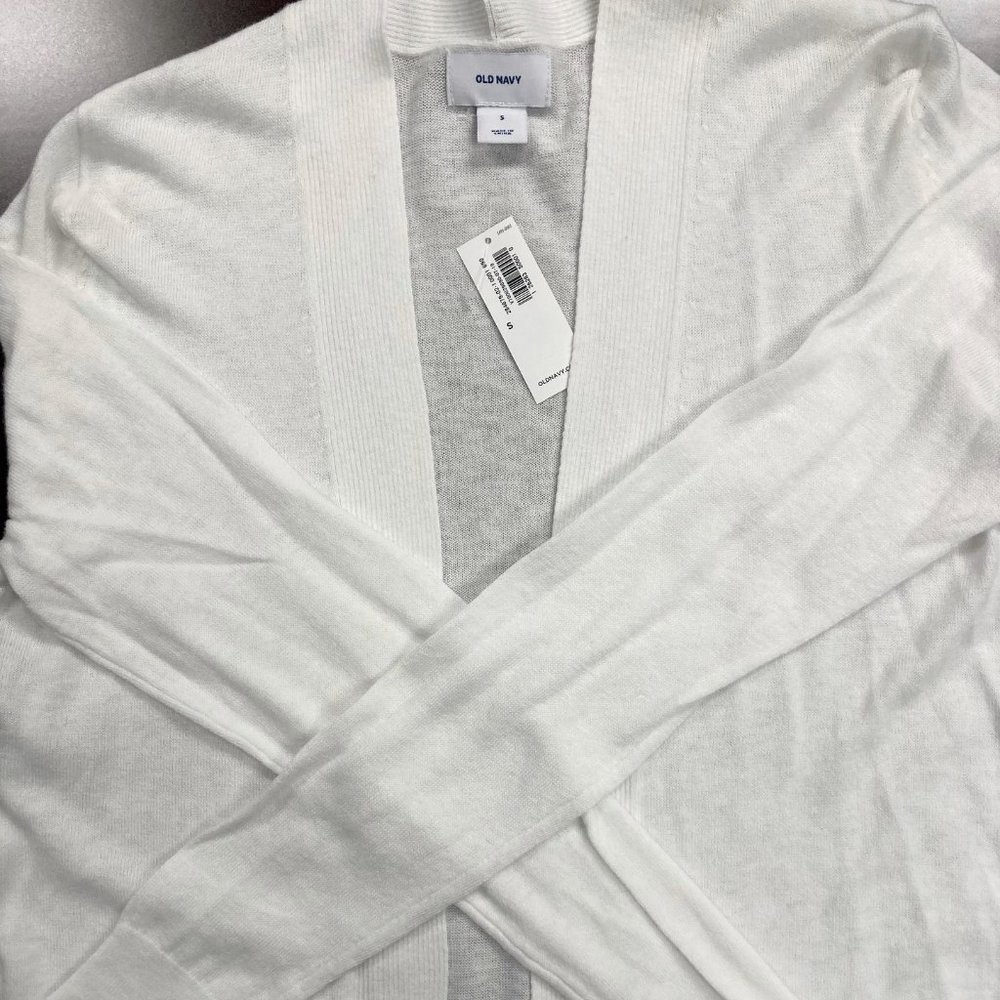 Old Navy Maternity White Cardigan NWT